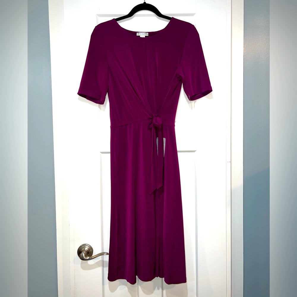 Magenta A line wrap dress